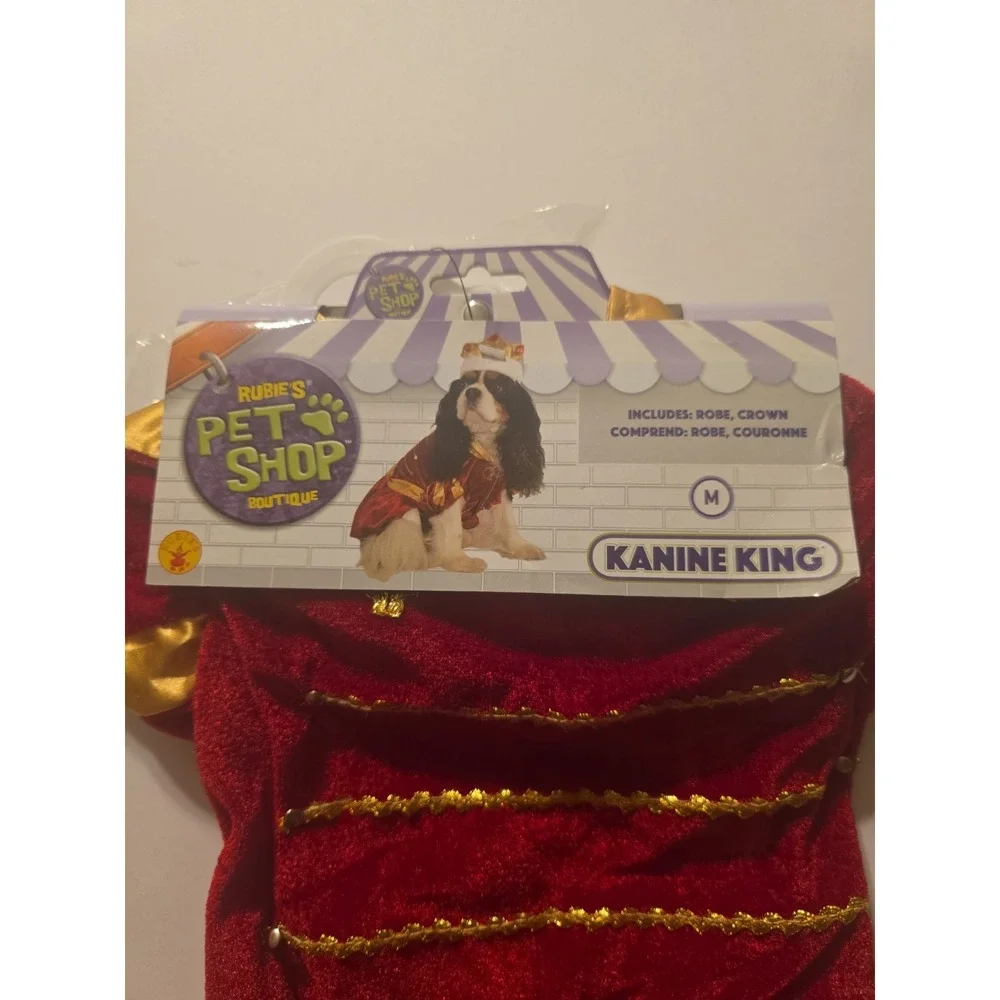 Rubie's Pet Shop Boutique Kanine King Pet Costume Size Medium New